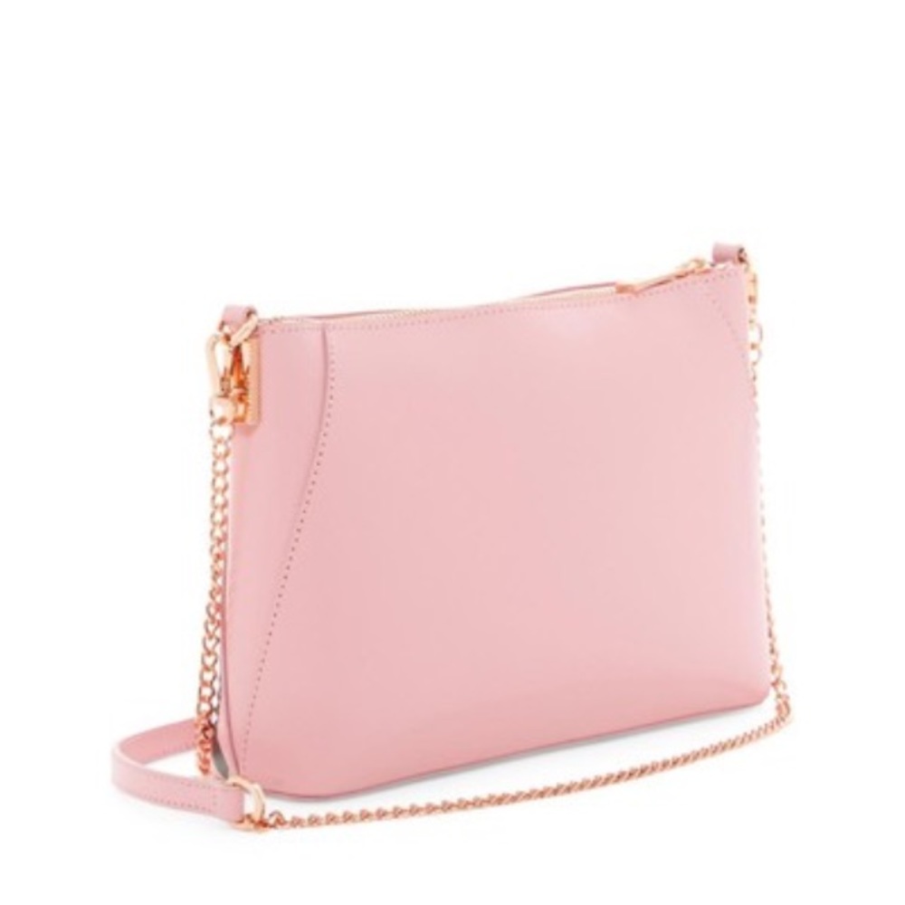 Ted Baker Julisa Eden Leather Pink Cross-Body Bag - Picture 2 of 8